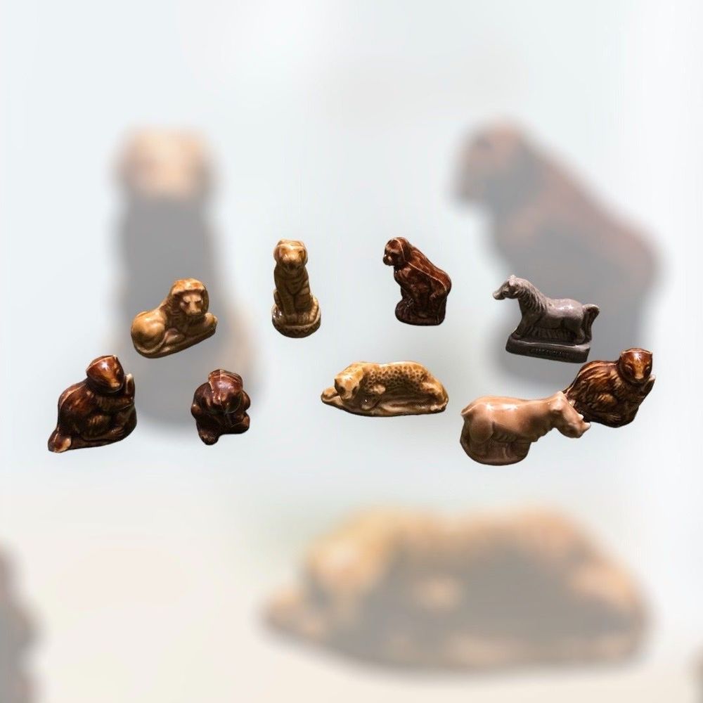 Lot of 9 Ceramic Miniature Animals By Wade England